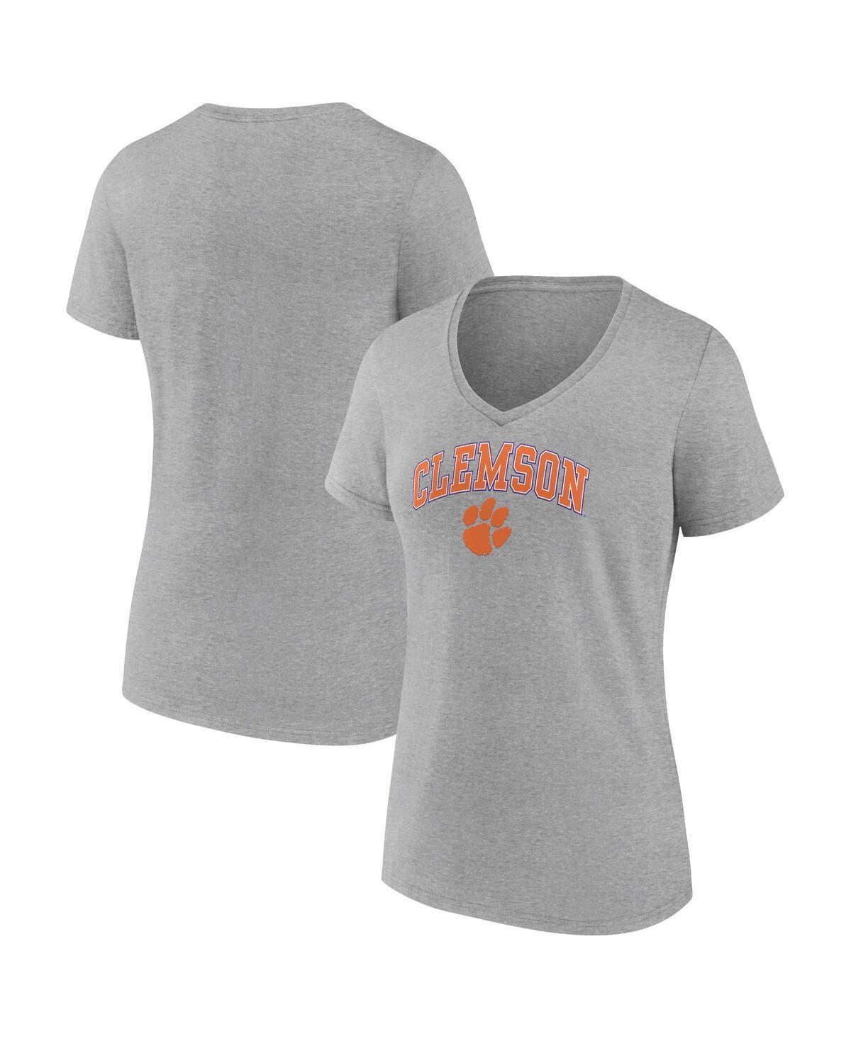 Womens Fanatics Orange Miami Hurricanes Evergreen Campus V-Neck T-shirt Product Image