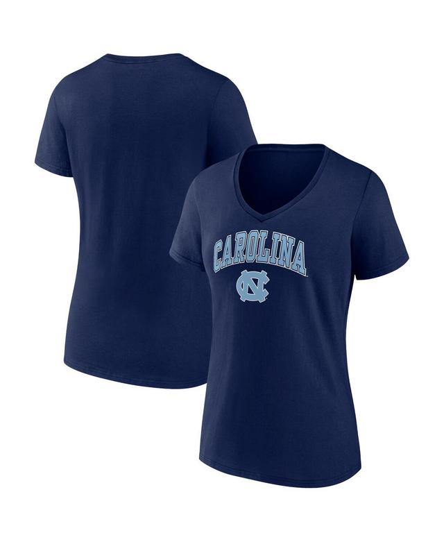 Womens Fanatics Navy Byu Cougars Evergreen Campus V-Neck T-shirt Product Image