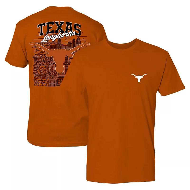 Mens Burnt Orange Texas Longhorns City Line T-Shirt Product Image