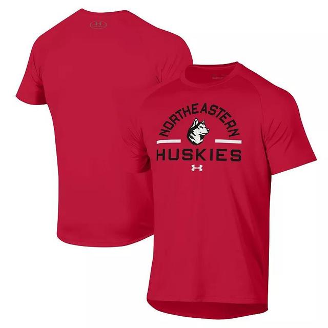 Mens Under Armour Red Northeastern Huskies Performance T-Shirt Product Image