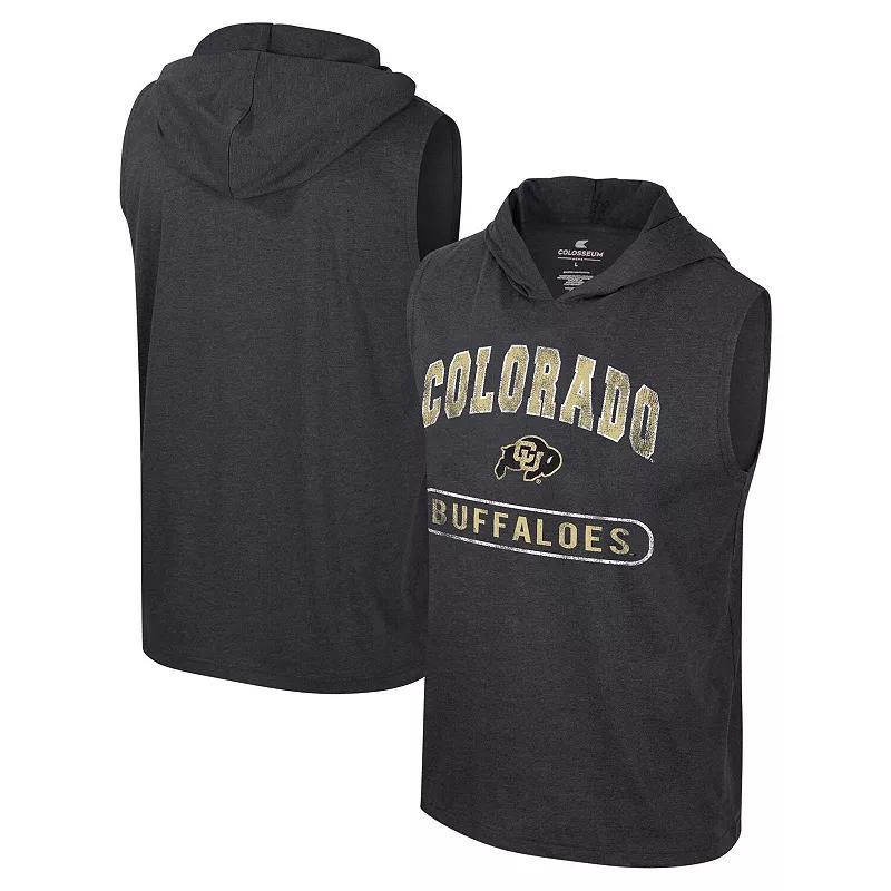 Mens Colosseum Colorado Buffaloes Varsity Sleeveless Hoodie Tank Top Product Image