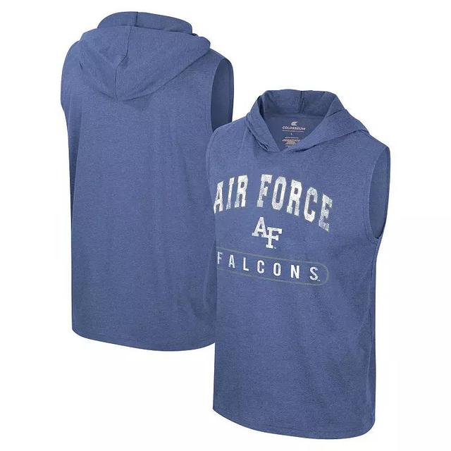 Mens Colosseum Royal Air Force Falcons Varsity Sleeveless Hoodie Tank Top Product Image