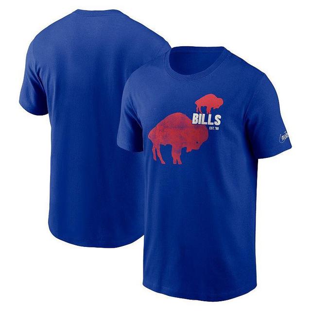 Mens Nike Royal Buffalo Bills Logo Essential T-Shirt Product Image