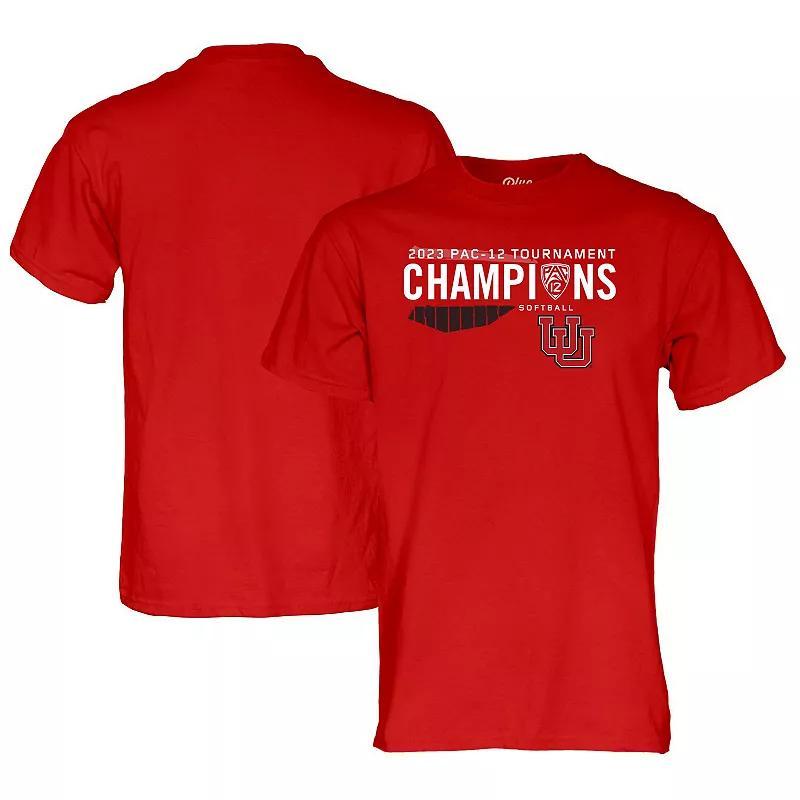 Blue 84 Red Utah Utes 2023 PAC-12 Softball Conference Tournament Champions T-Shirt, Mens Product Image