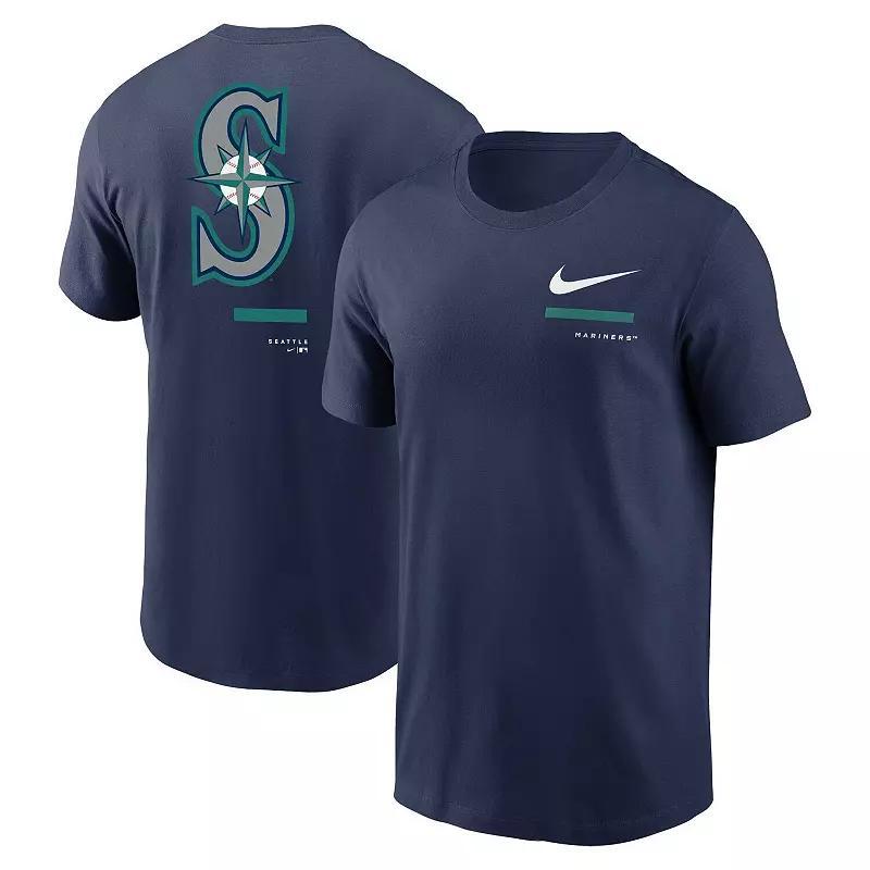 Mens Nike Navy Milwaukee Brewers Over the Shoulder T-shirt Product Image