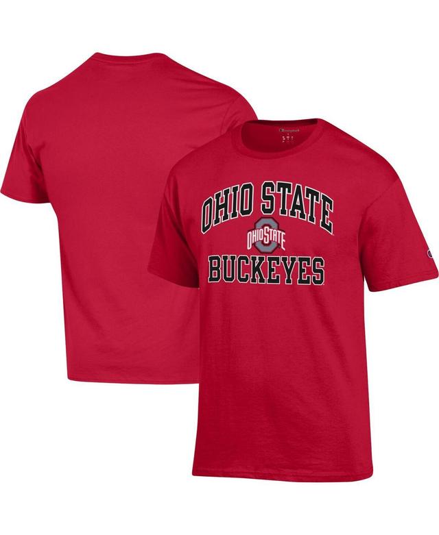 Mens Champion Scarlet Ohio State Buckeyes High Motor T-shirt Product Image