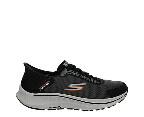 Skechers Hands Free Slip-ins GO RUN Consistent 2.0 Empowered Mens Shoes Black Grey Product Image