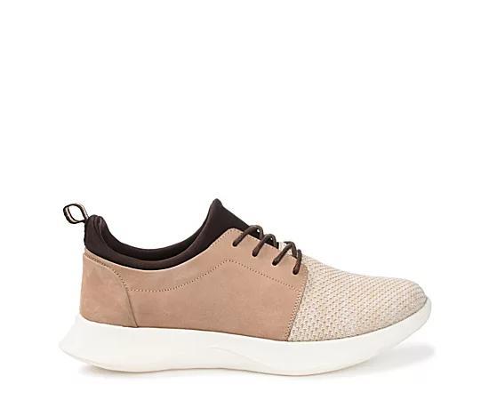 Thomas & Vine Hadden Knit Mens Leather Casual Sneakers Product Image