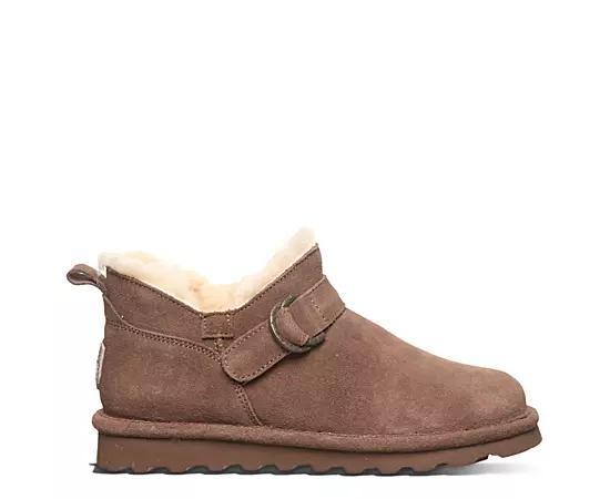 Bearpaw Womens Shorty Buckle Water Resistant Fur Boot Product Image