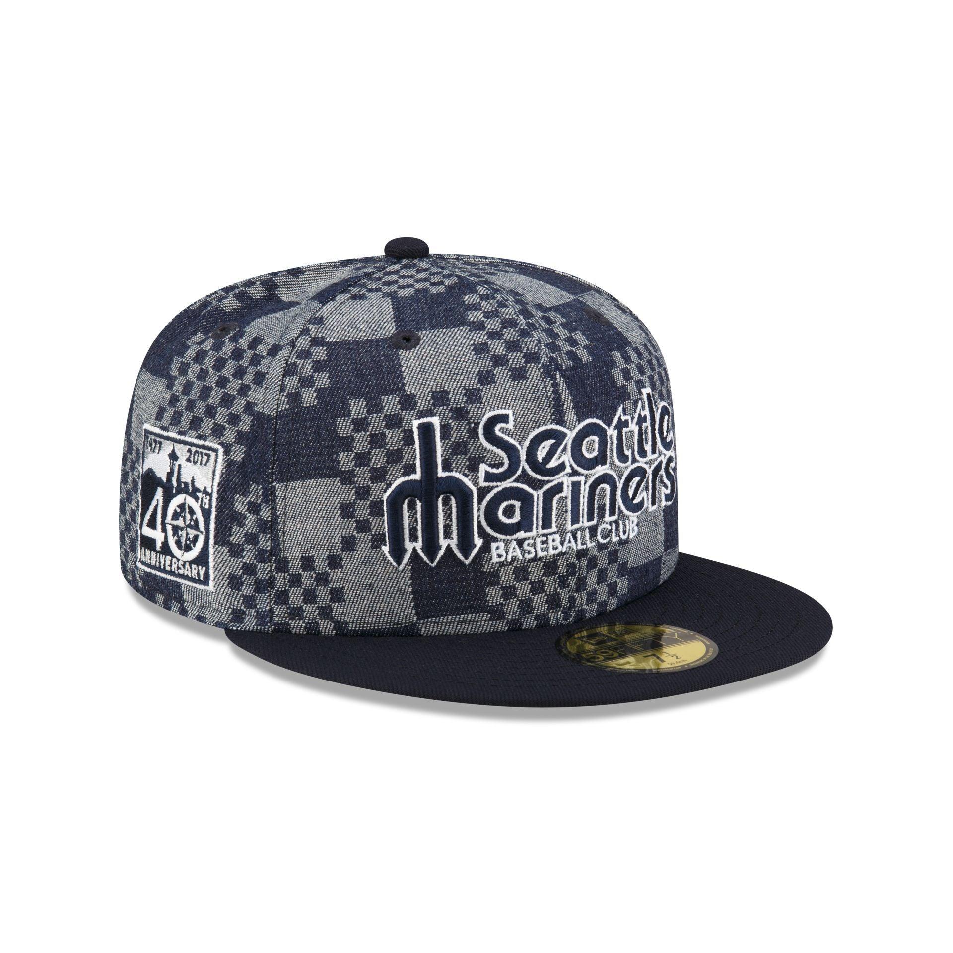 Seattle Mariners Pattern Denim 59FIFTY Fitted Hat Male Product Image