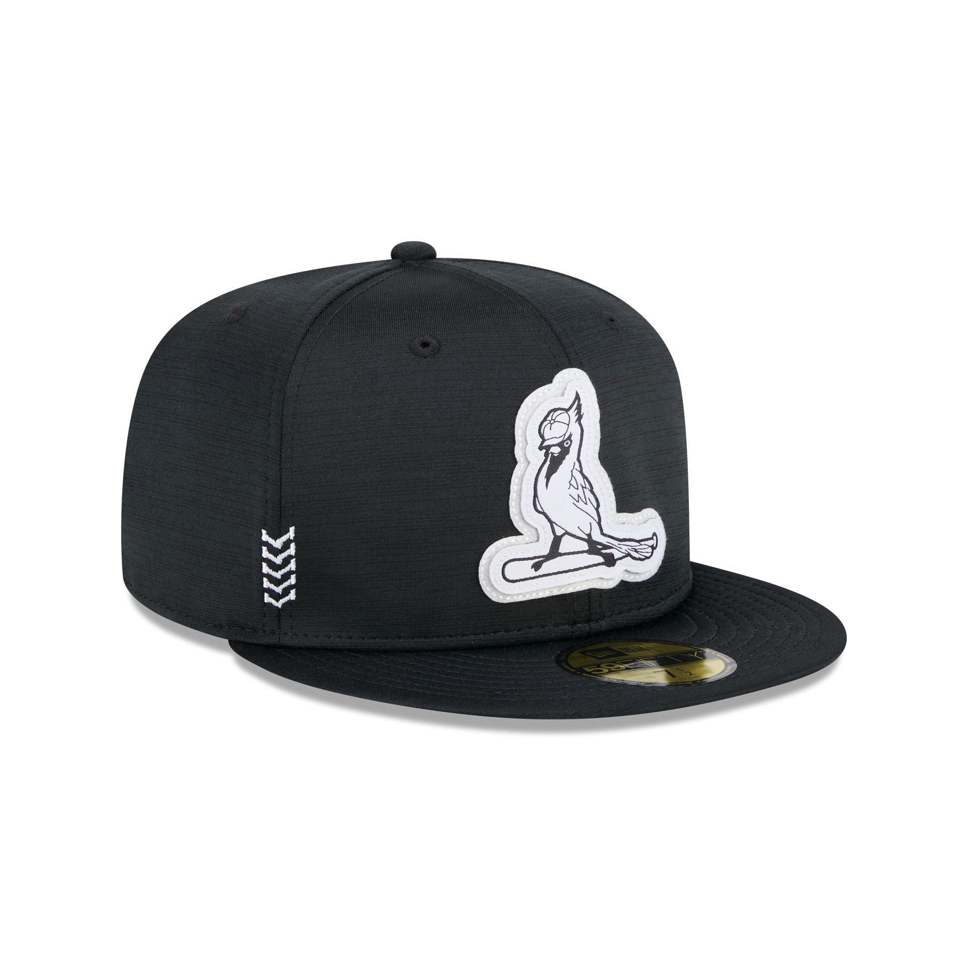 St. Louis Cardinals 2024 Clubhouse Black 59FIFTY Fitted Hat Male Product Image