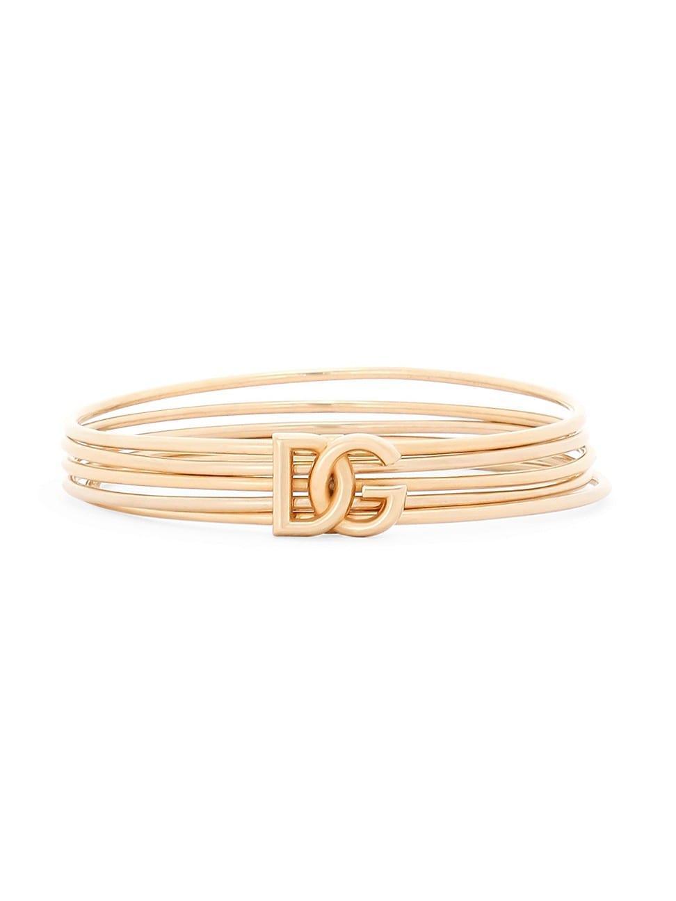 Womens Goldtone Monogram Multi-Bangle Bracelet Product Image