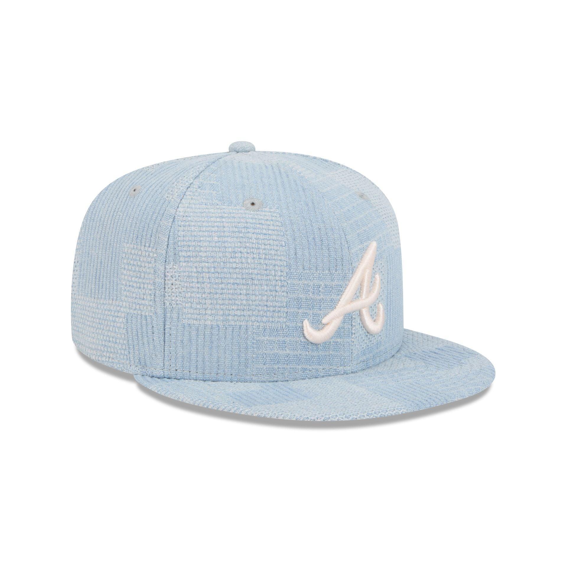 Atlanta Braves Denim Patchwork 9FIFTY Snapback Hat Male Product Image