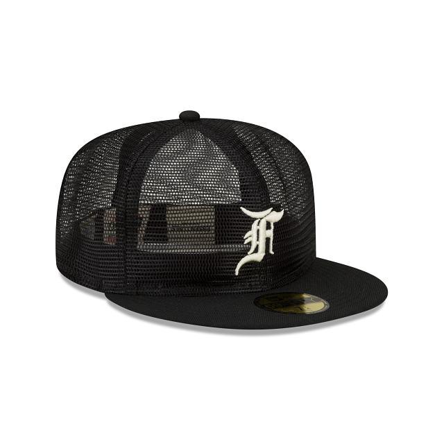 Fear of God Essential Full Mesh Black 59FIFTY Fitted Hat Male Product Image