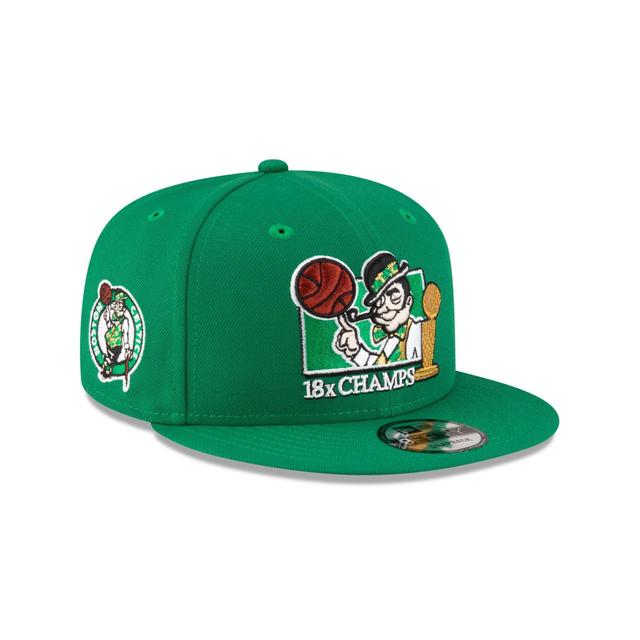 Boston Celtics 18x Champs Lucky Green 9FIFTY Snapback Hat Male Product Image