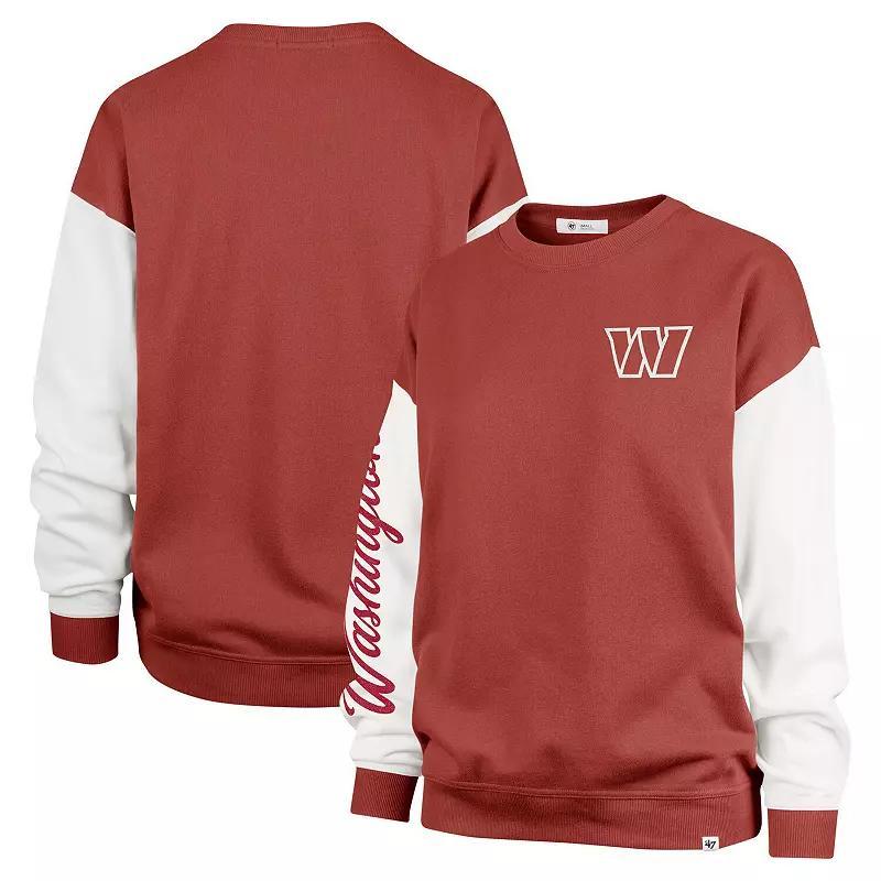 Womens 47 Burgundy Washington Commanders Double Header Rise Andie Pullover Sweatshirt Product Image