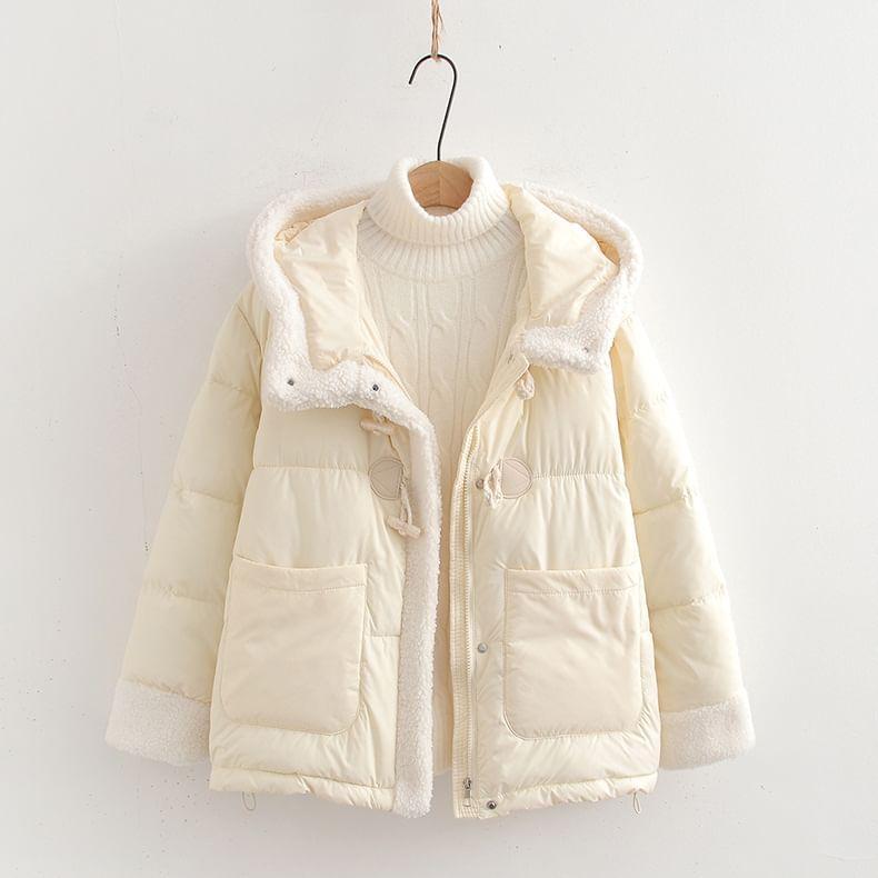 Hooded Toggle Puffer Jacket Product Image