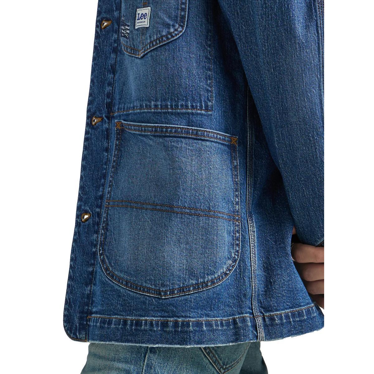 Denim Chore Coat Mid Wash Product Image