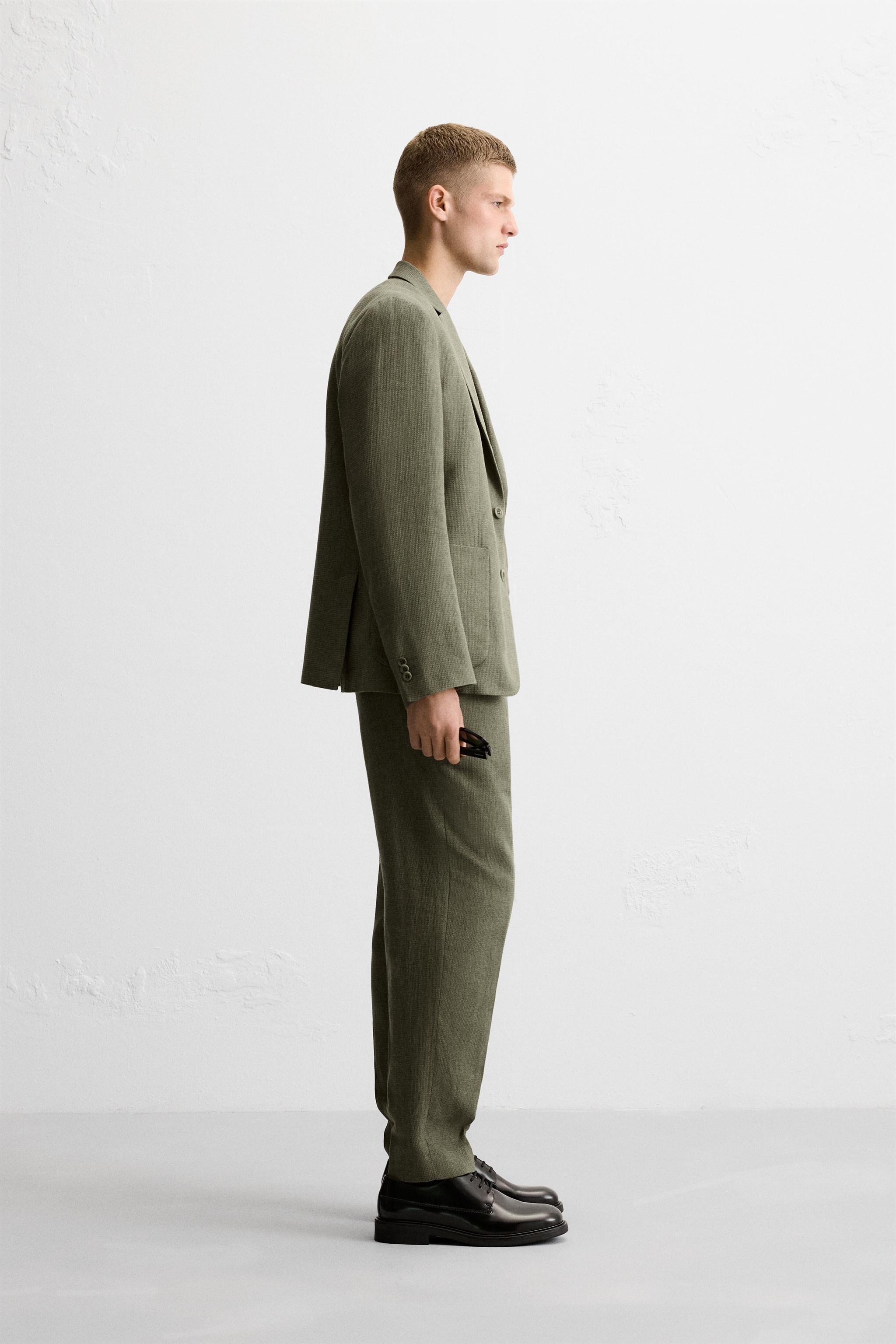 COTTON - LINEN SUIT PANTS Product Image