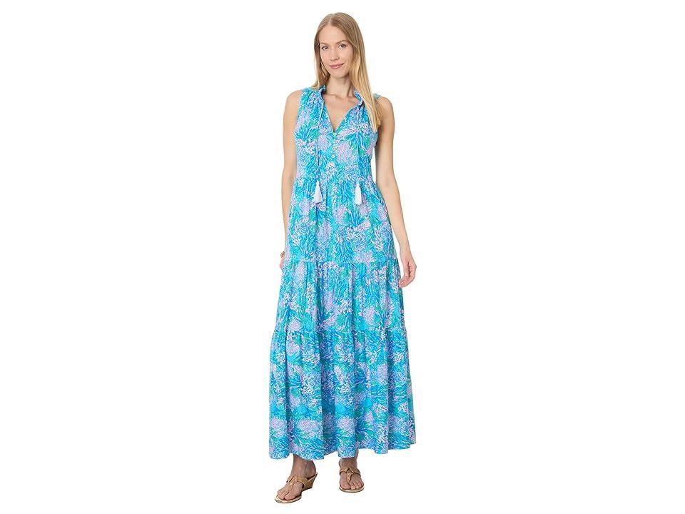 Womens Malone Floral Cotton Maxi Dress Product Image