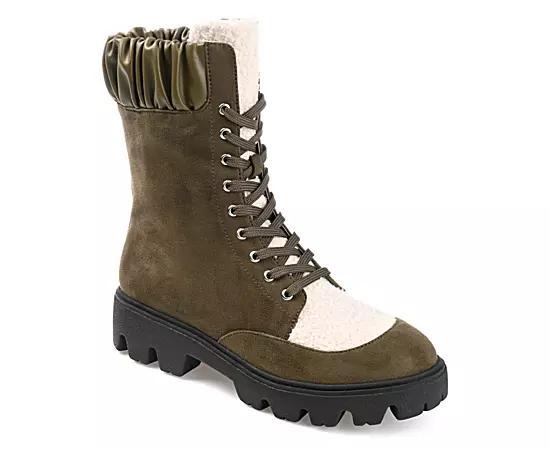 Journee Collection Elinor Tru Comfort Foam Womens Hiker Boots Green Product Image