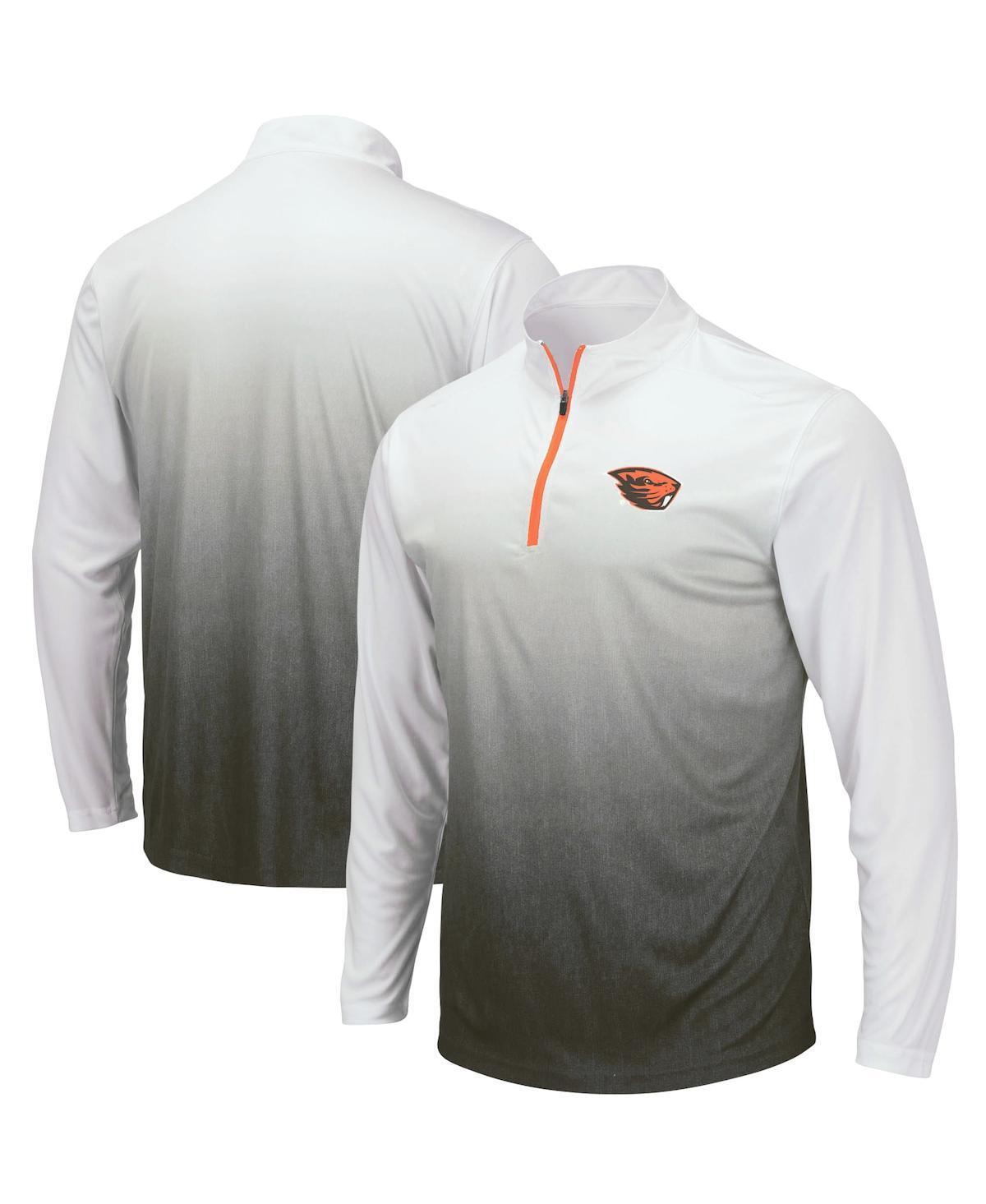 Mens Colosseum Gray Oregon State Beavers Magic Team Logo Quarter-Zip Jacket Product Image