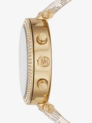 Oversized Parker Pavé Gold-Tone and Logo Watch Product Image