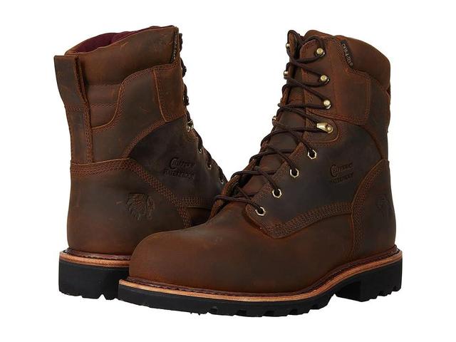 Chippewa Super DNA-8 Waterproof Insulated Steel Toe Work Boot (Tan Crazy Horse) Men's Shoes Product Image