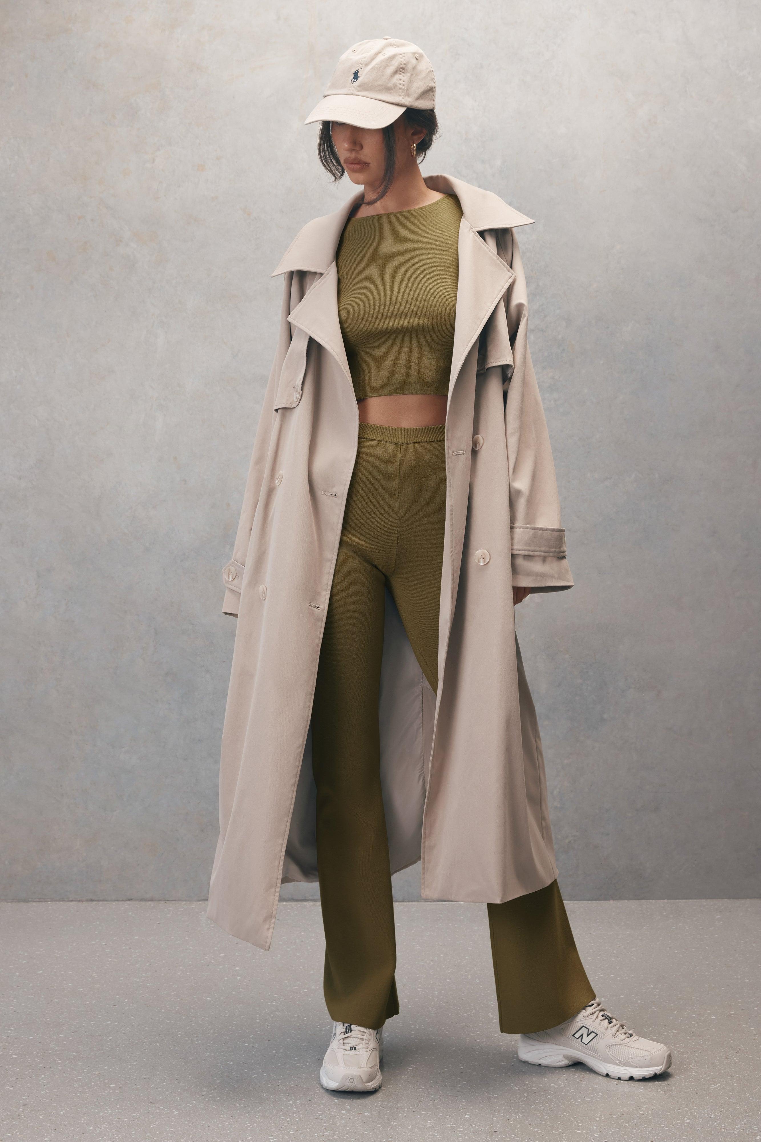 Andreas Oversized Trench Coat - Beige Product Image