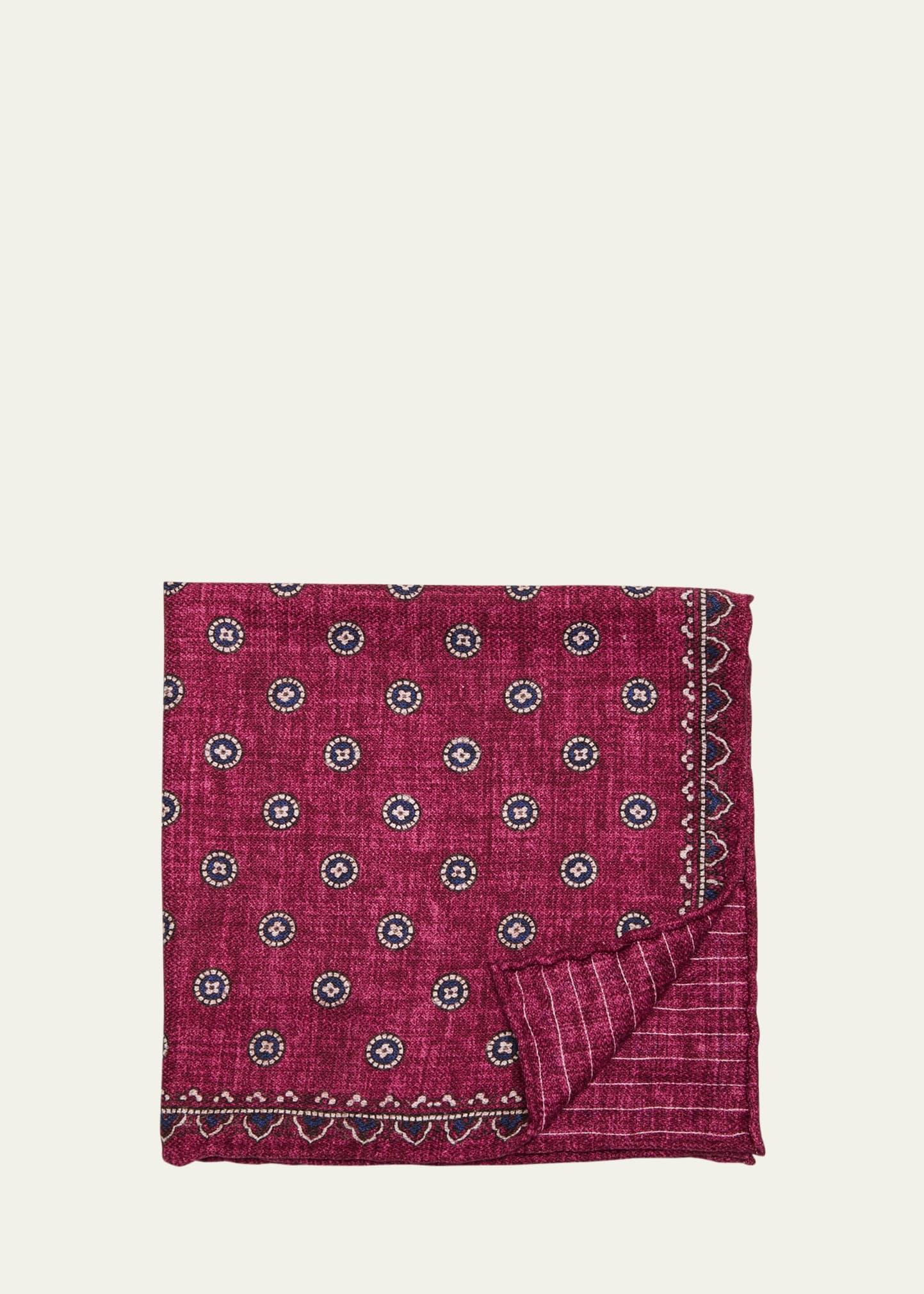 Men's Silk Double-Faced Pocket Square Product Image