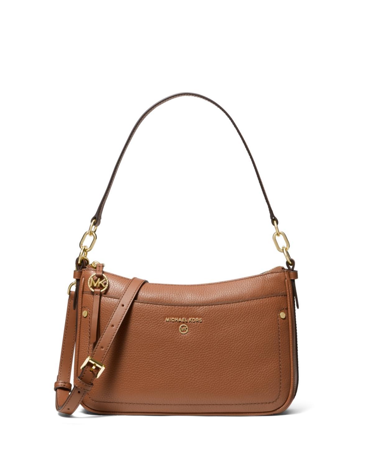 Michael Michael Kors Womens Jet Set Charm Top Zip Pochette Leather Shoulder Bag Product Image