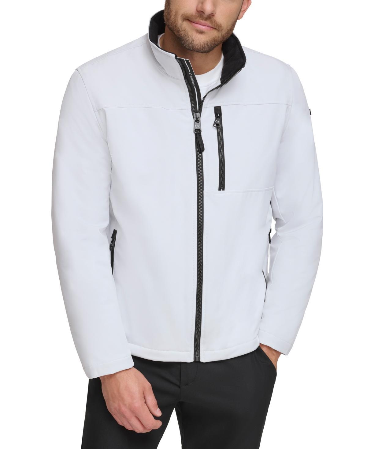 Calvin Klein Mens Sherpa Lined Classic Soft Shell Jacket Product Image