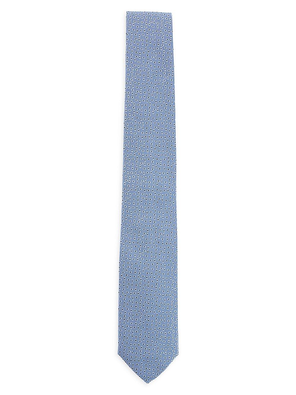 Mens Pure-silk tie with jacquard-woven pattern Product Image