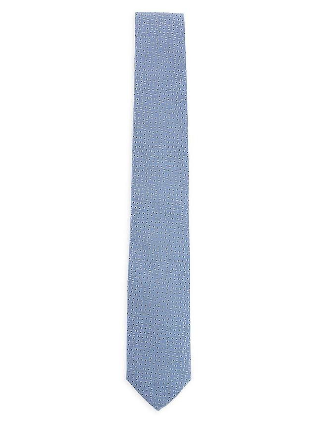 Mens Pure-silk tie with jacquard-woven pattern Product Image