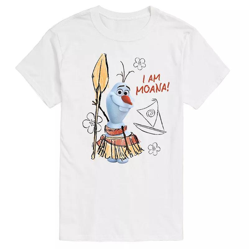 Disneys Frozen Mens Olaf I Am Moana Graphic Tee Product Image