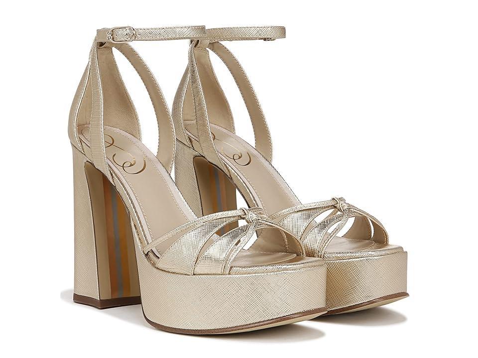 Sam Edelman Immie Wedge Platform Sandal Modern Ivory Leather 11.0 Product Image