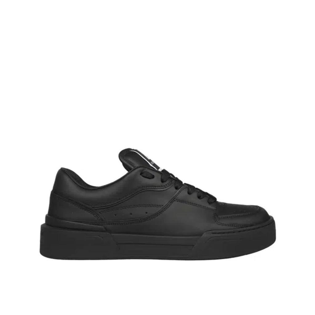 Leather Sneakers In Black Product Image