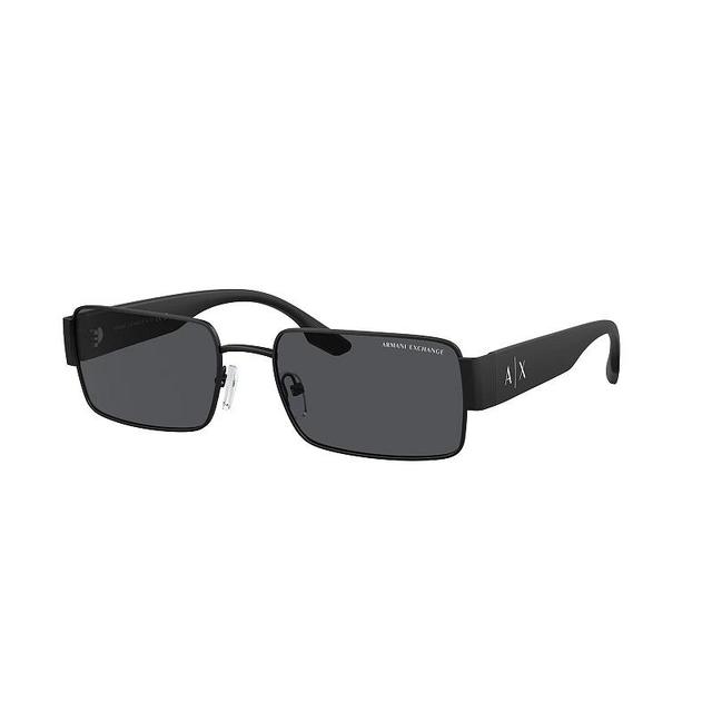 Mens Armani Exchange AX2052S 57mm Rectangle Sunglasses Product Image