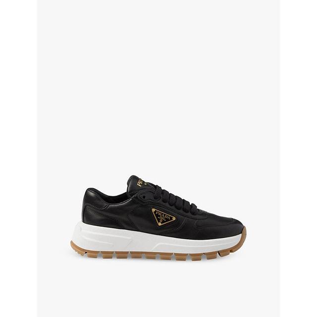 PRADA Sneakers Mit Triangel-logo In Black Product Image