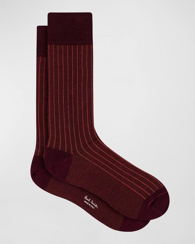 Mens Shadow Rib Crew Socks Product Image