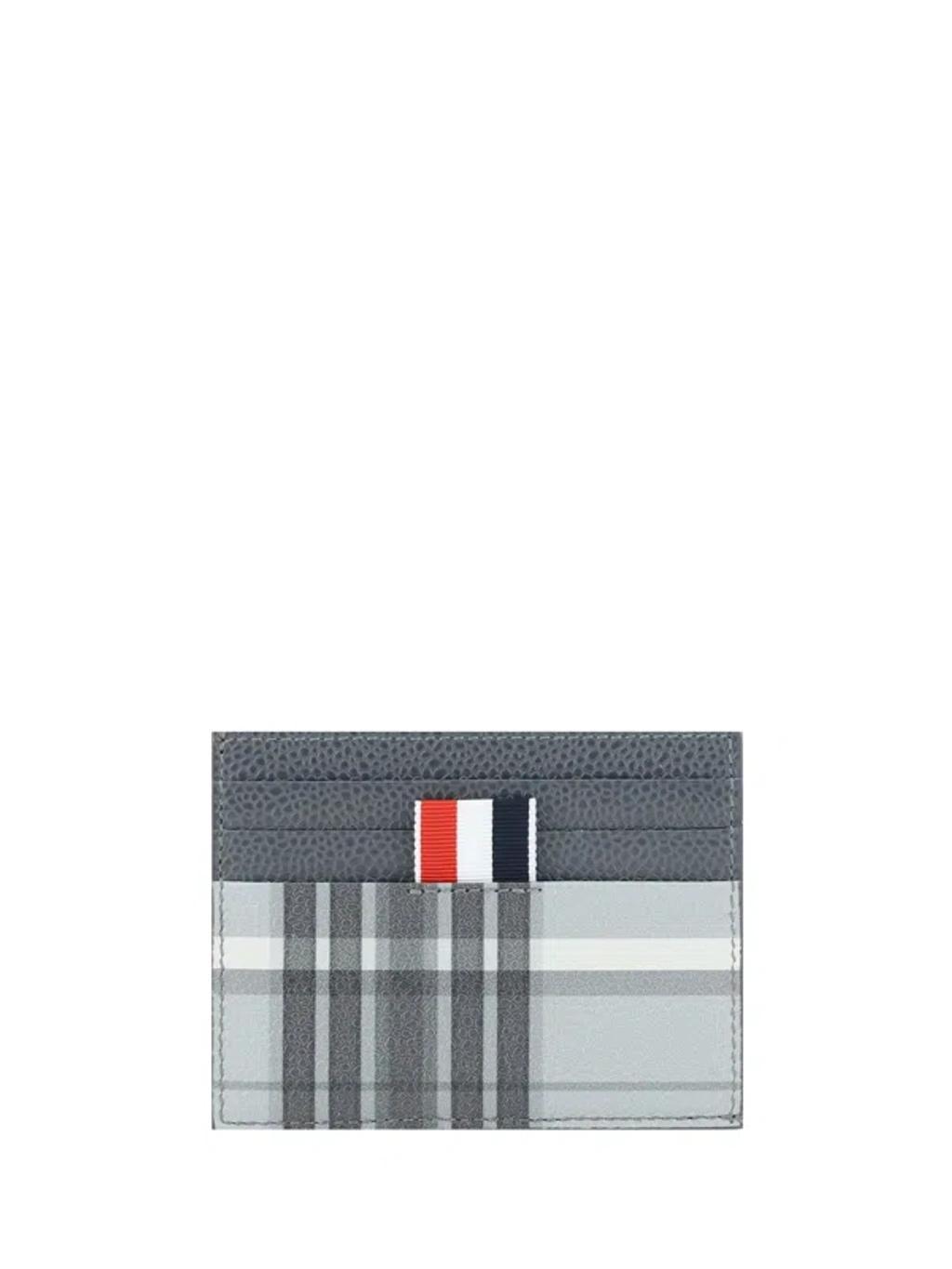 THOM BROWNE Card Holder In Grey Product Image