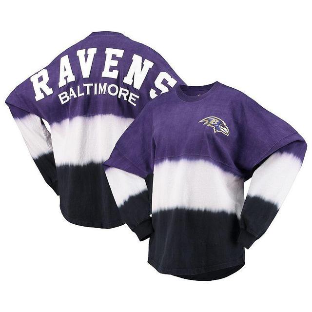 Womens Fanatics Branded /Black Baltimore Ravens Ombre Long Sleeve T-Shirt Product Image