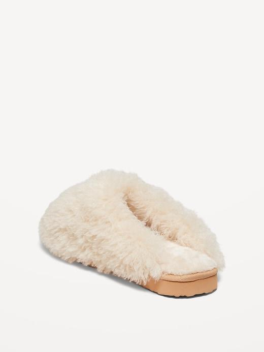 Faux Fur Mule Slippers for Women Product Image