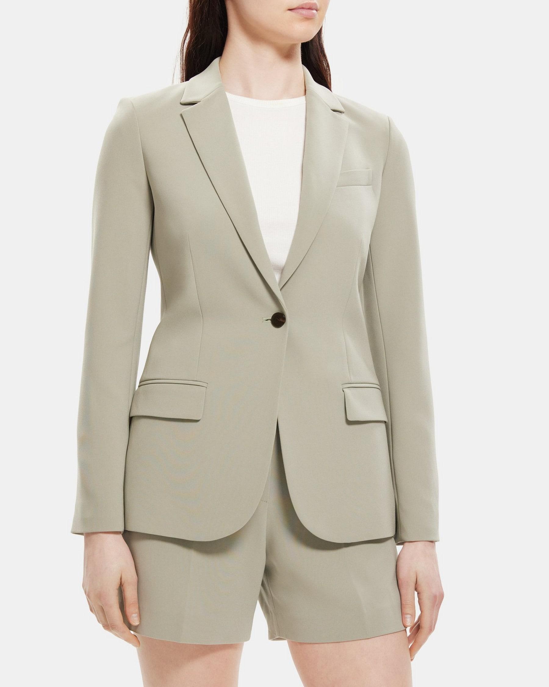 Fitted Blazer in Crepe Product Image