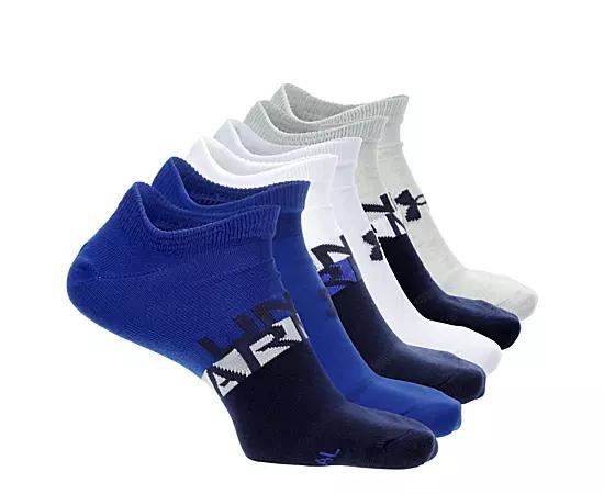 Under Armour Men's Essential Lite No Show Socks 6 Pairs Product Image