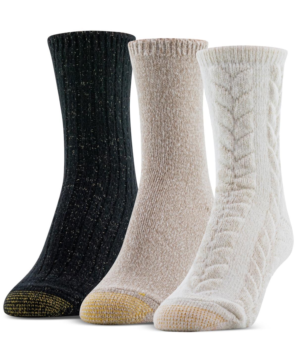 Womens GOLDTOE 3-pack Cable Crew Socks Set Product Image