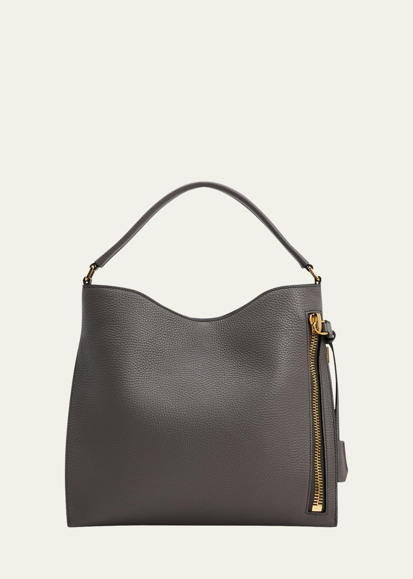 TOM FORD Small Alix Grain Leather Hobo Bag Product Image