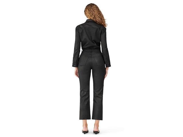 DL1961 Freja Jumpsuit in Black Coated (Black Coated) Women's Jumpsuit & Rompers One Piece Product Image