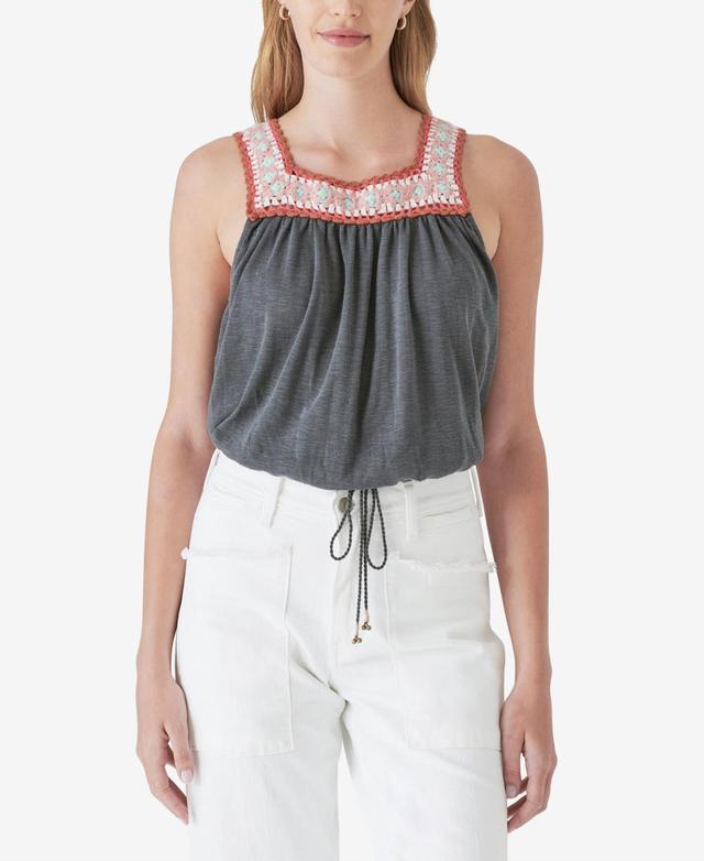 Lucky Brand Crochet Trim Bubble Tank Product Image