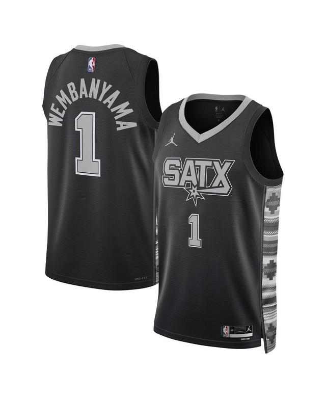 Jordan Brand Unisex Victor Wembanyama Black San Antonio Spurs Swingman Jersey - Statement Edition - Black/wemv Product Image